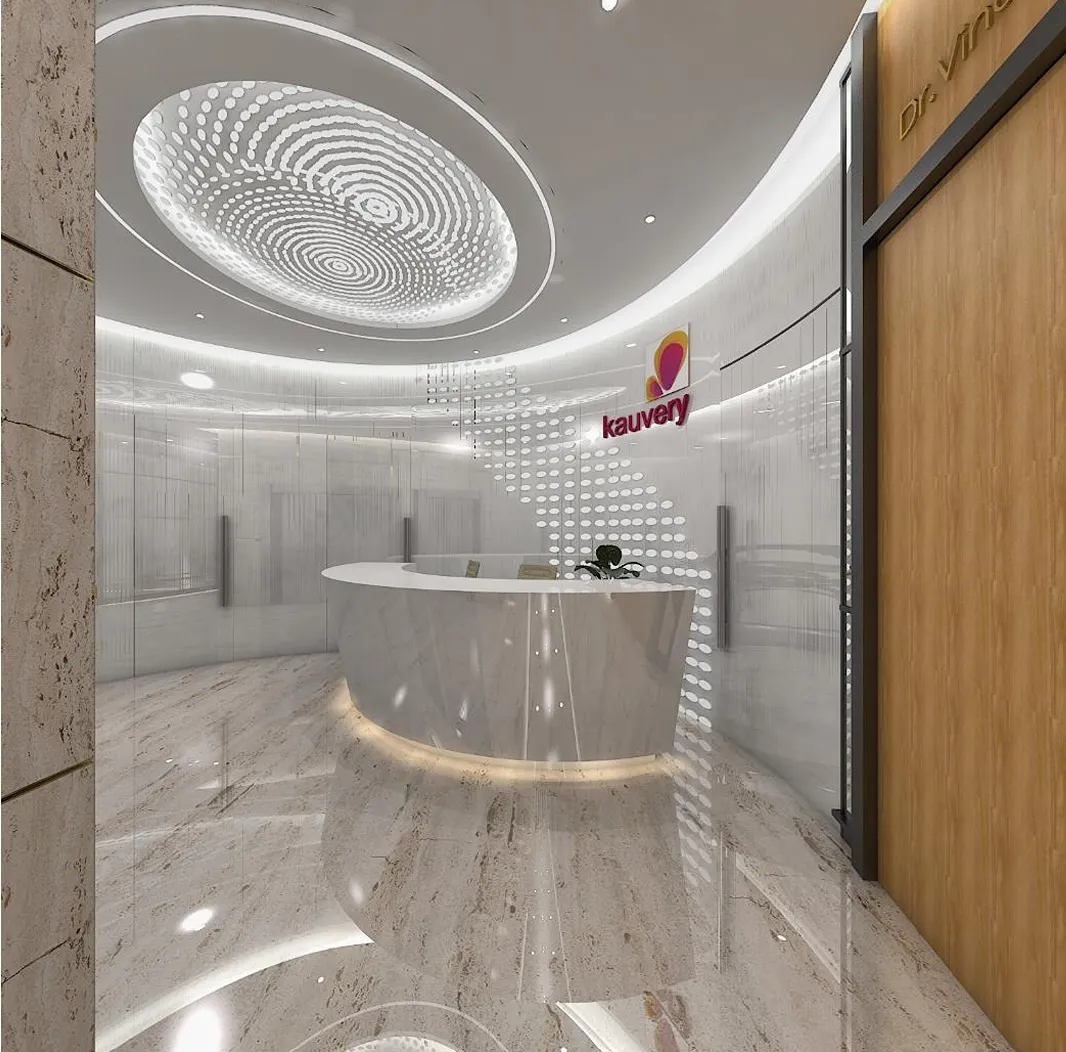 KAUVERY HOSPITAL – OPD BLOCK, ALWARPET - RECEPTION AREA CONCEPT-1